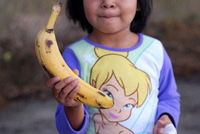 Summer Lunch Child with Banana