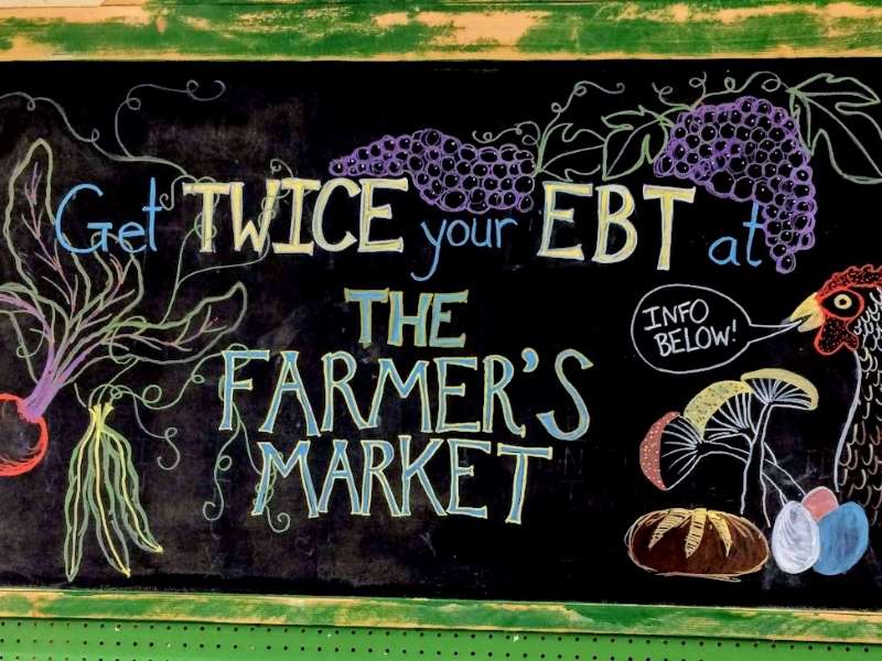 Chalkboard Art EBT at Farmers Market