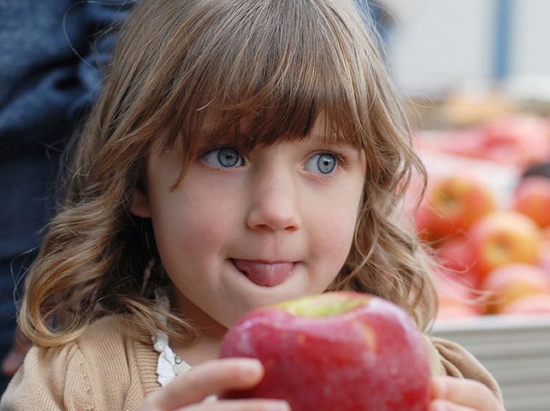 Child with Apple