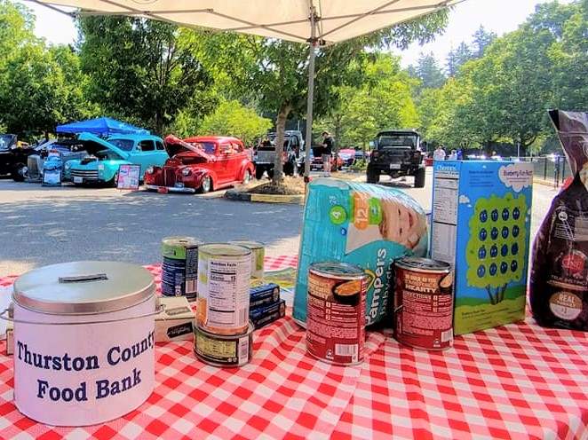 Mustangs West Car Show Food Drive