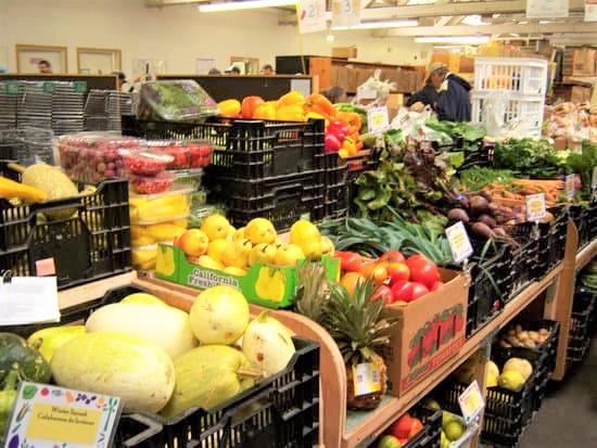 Produce Section in Olympia's Food Pantry