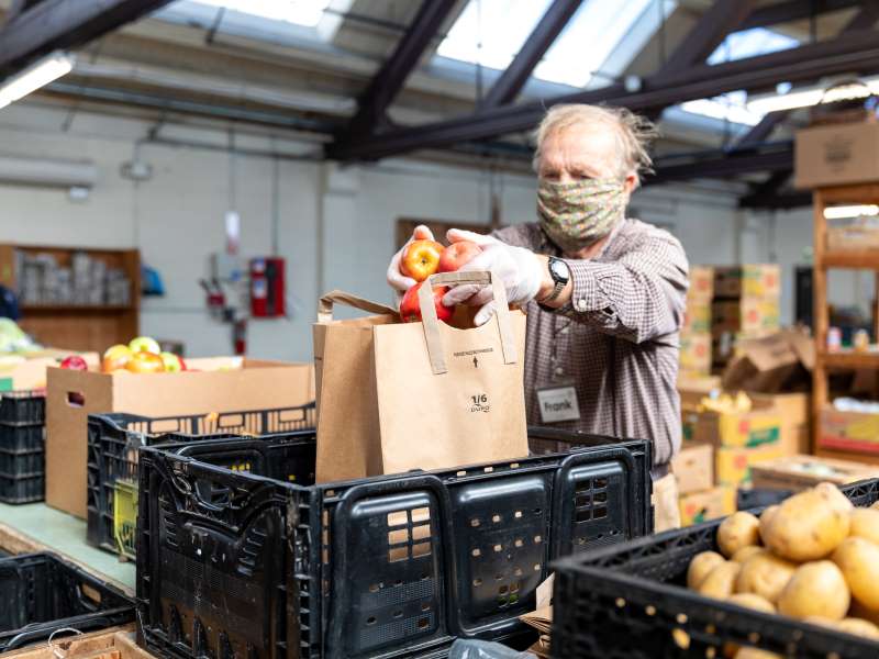 Sorting Produce Downtown