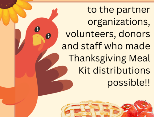 Thank You for Supporting Thanksgiving Distributions!