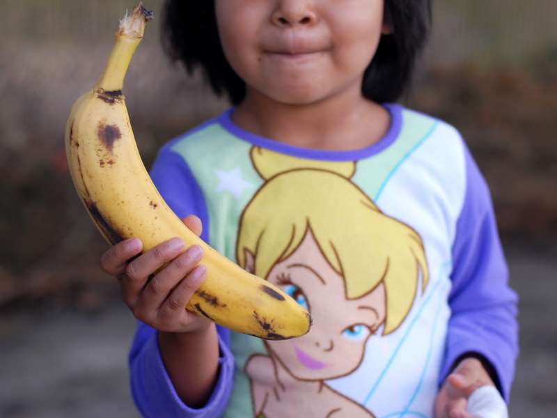 Summer Lunch Child with Banana