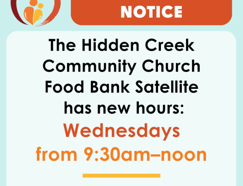 Hidden Creek Community Church Satellite Service Change!