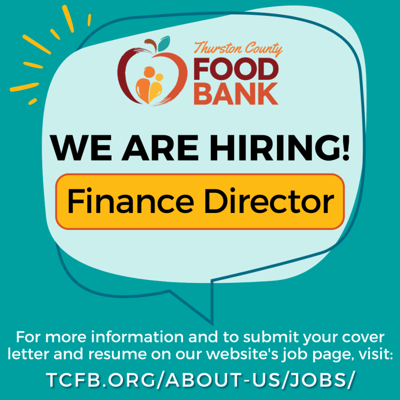 We Are Hiring Thurston County Food Bank