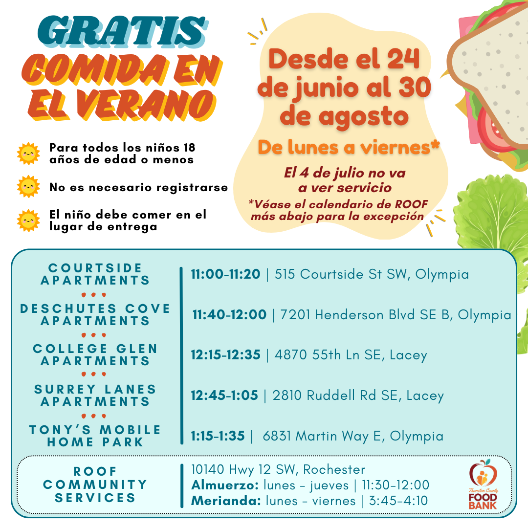 Summer Lunch Flyer 2024 – Spanish