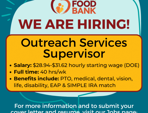 We Are Hiring — Outreach Services Supervisor!