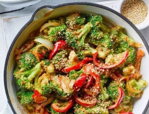 Sautéed Broccoli with Peanut Sauce