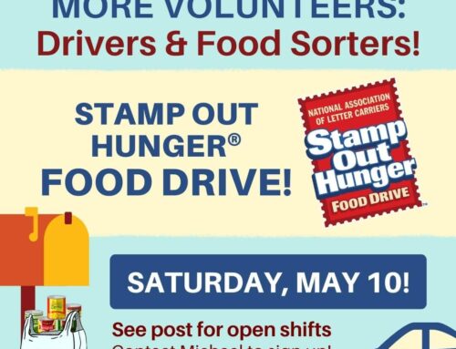 Volunteers Needed for Stamp Out Hunger® Food Drive this Saturday, May 10!