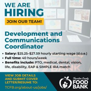 Development and Communications Coordinator Job Opening