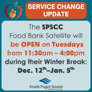 SPSCC Open Tuesday Winter Break Closure 2025